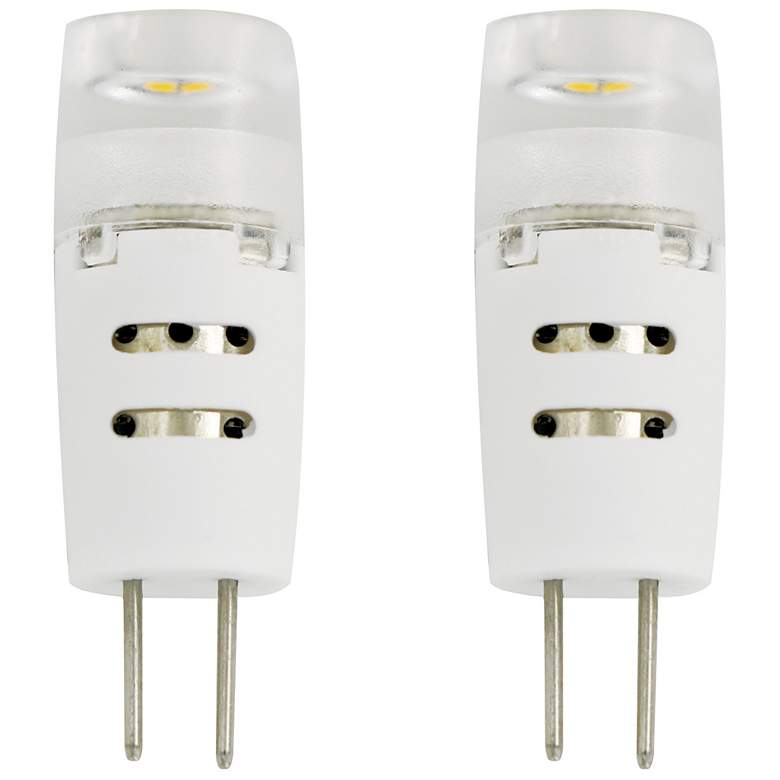 Image 1 20W Equivalent Clear 1.5W LED 12V Dimmable G4 Bi-Pin 2-Pack