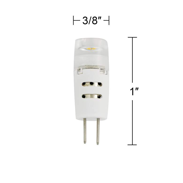 Image 3 20W Equivalent Clear 1.5W LED 12V Dimmable G4 Bi-Pin 2-Pack more views
