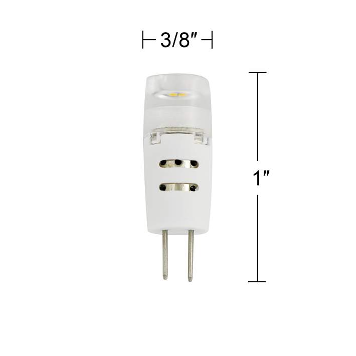 20W Equivalent Clear Tesler 1.5W LED 12V G4 Bi-Pin Bulb - #40P47