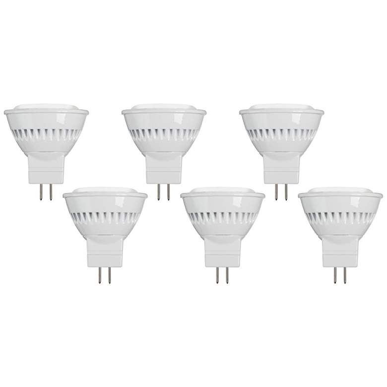 Image 1 20W Equivalent Frosted 3W LED Non-Dimmable 2-Pin MR11 6-Pack
