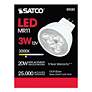 4_20W Equivalent Satco Clear 3W LED Non-Dimmable Bi-Pin Bulb more views