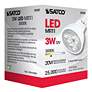 7_20W Equivalent Satco Clear 3W LED Non-Dimmable Bi-Pin Bulb more views