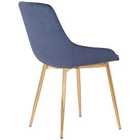 Image5 of 20x23x32 Heidi Blue Dining Accent Chair more views