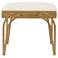 21.5" High Brushed Brass Accent Bench