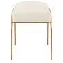 5_21.5" High Brushed Brass Accent Bench more views