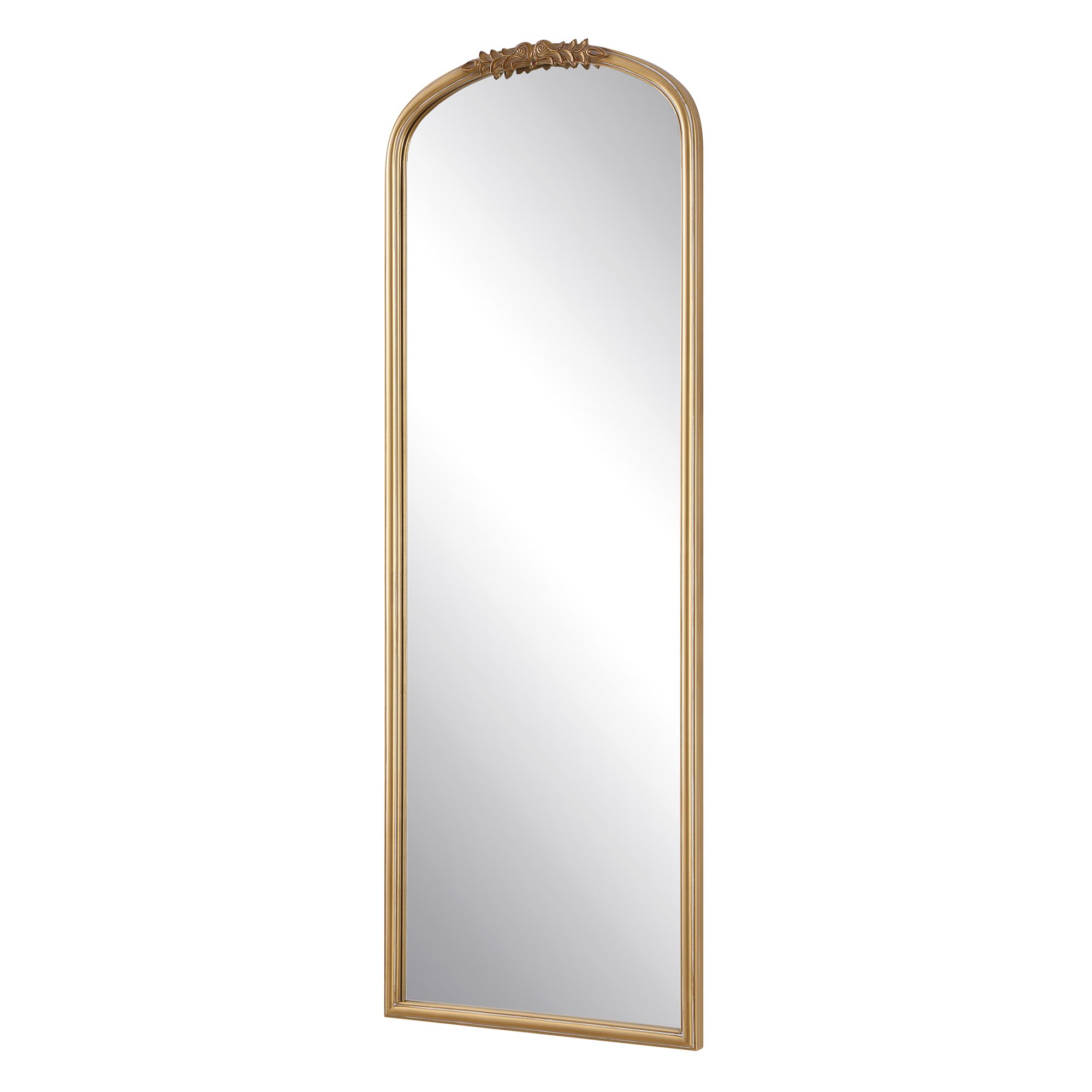Image 4 21 1/2" x 59" Antiqued Gold Arch Oversize Mirror more views