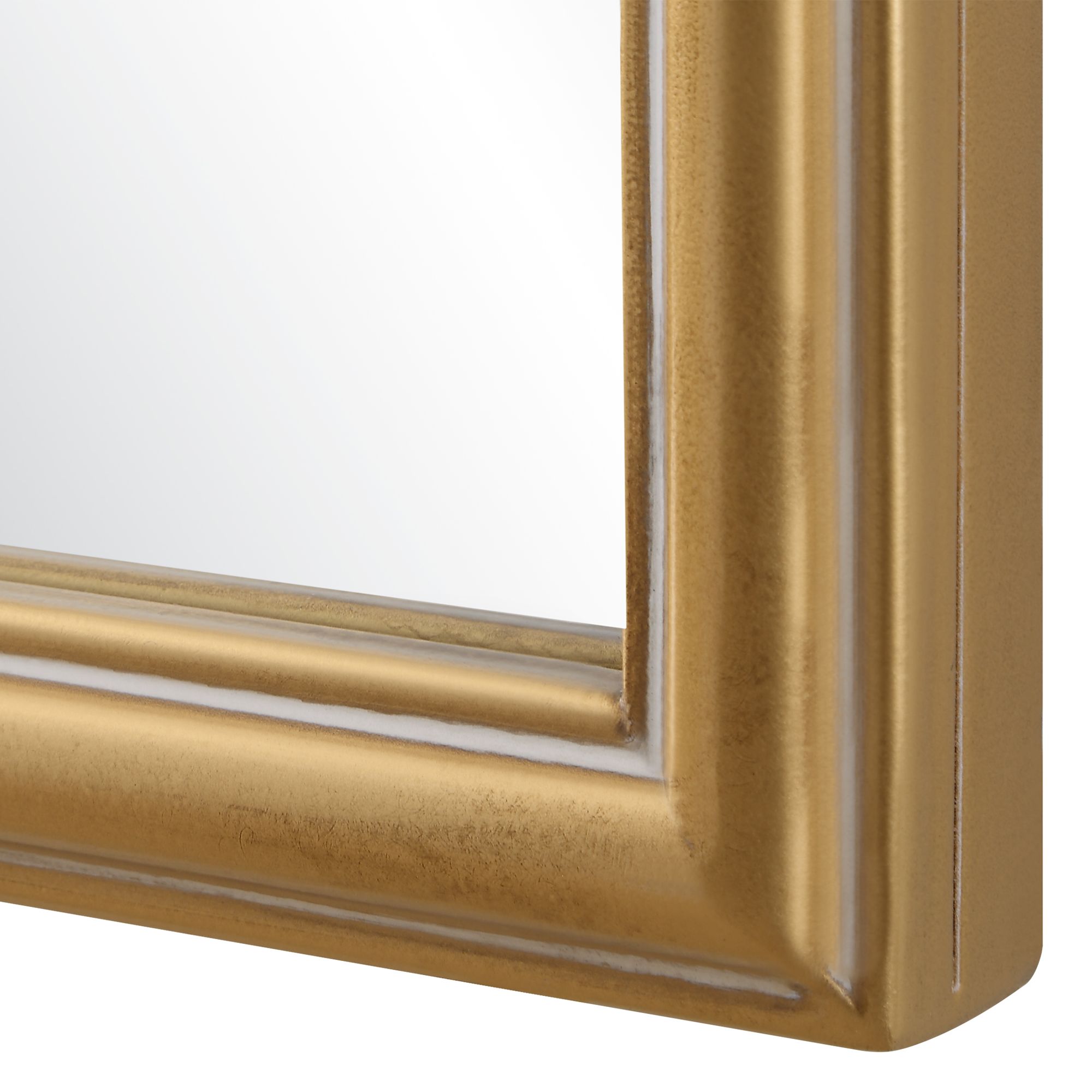 Image 5 21 1/2" x 59" Antiqued Gold Arch Oversize Mirror more views