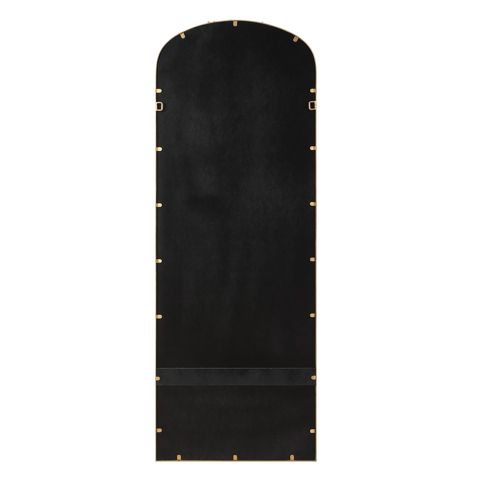 Image 6 21 1/2" x 59" Antiqued Gold Arch Oversize Mirror more views
