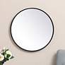 Thumbnail1 of 21-in W x 21-in H Metal Frame Round Wall Mirror in Black