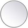 Thumbnail2 of 21-in W x 21-in H Metal Frame Round Wall Mirror in Silver