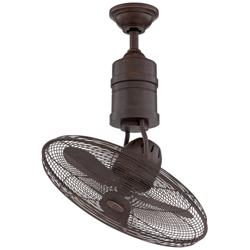 21&quot; Craftmade Bellows III Bronze Damp Rated Ceiling Fan with Remote