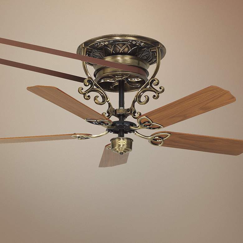 Image 1 21 inch Fanimation Bourbon Street Belt-Drive Brass Ceiling Fan