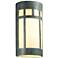21" Open White Accented Verde Patina Really Big Prairie Window Sconce
