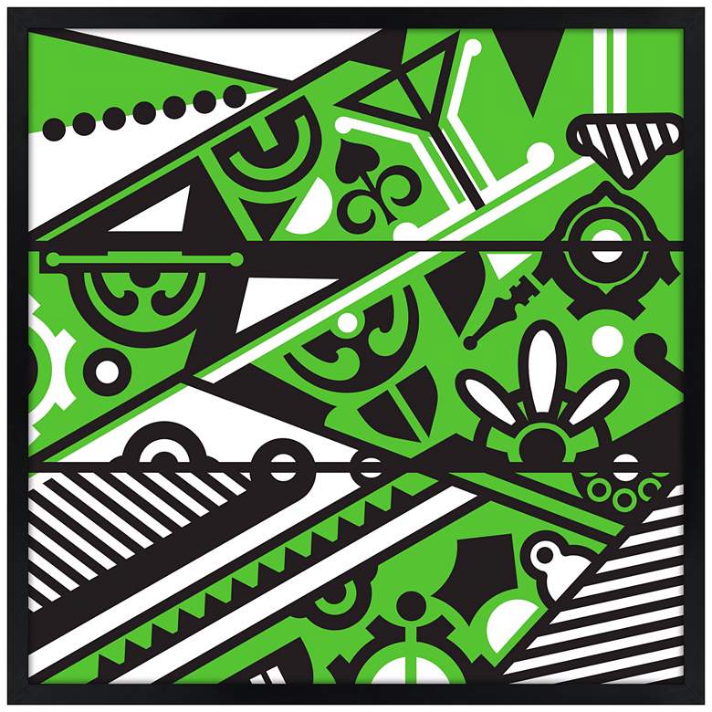 Image 1 21" Square Black Giclee Wall Art