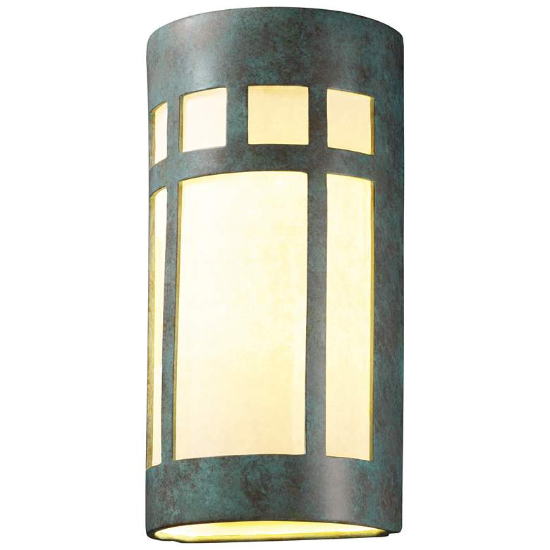 Image 1 21"H Open White Accented Verde Really Big Prairie Window Outdoor LED S