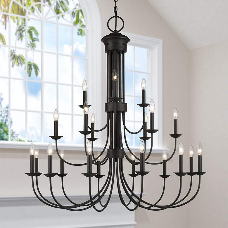 Image 3 21 Light Black Extra Large Chandelier more views