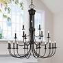3_21 Light Black Extra Large Chandelier more views