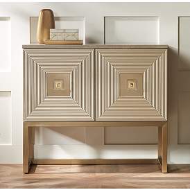 Image1 of Fleming 39" Wide Modern Luxe Accent Cabinet in scene
