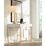 1_360 Lighting Marshall Modern Luxe Gold Finish Open Rectangle Table Lamp in scene