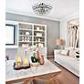 1_Elegant Lighting Emilia 20" Wide Black Finish Crystal Ceiling Light in scene