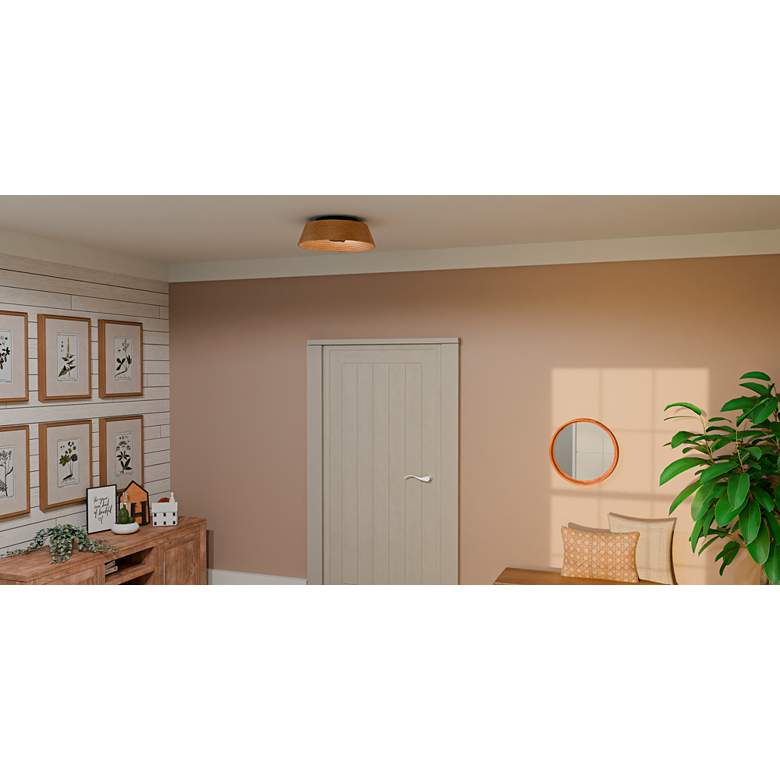 Image 1 Quoizel Zahara 18 1/4"W Matte Black 3-Light Ceiling Light in scene