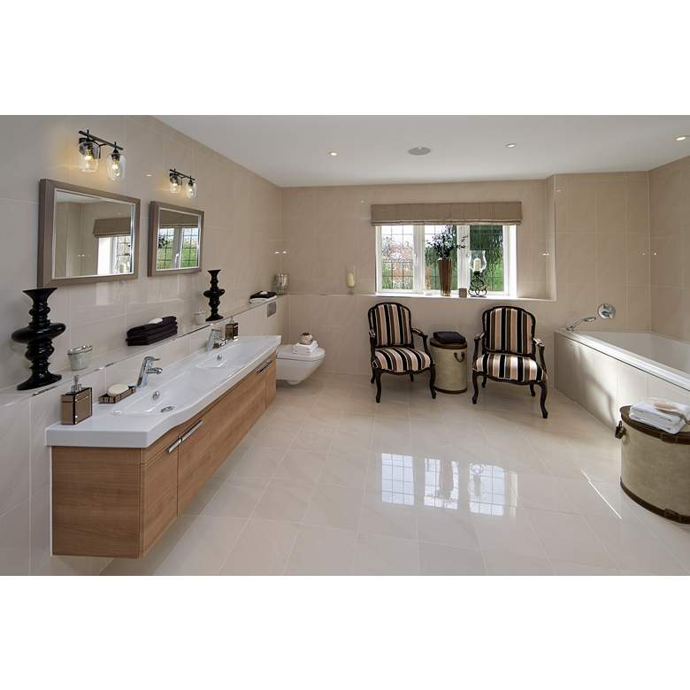 Image 1 Joliet 15" Wide Matte Black 2-Light Bath Light in scene
