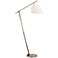 21H51 - Antique Brass Finish Metal Angled Floor Lamp