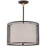 21M06 - Ceiling Fixture Pendant - 30"H Double Shade