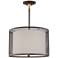 21M06 - Ceiling Fixture Pendant - 30"H Double Shade