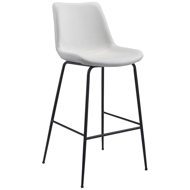 Image 2 22.2Lx20.9Wx43.1H Byron Bar Chair White
