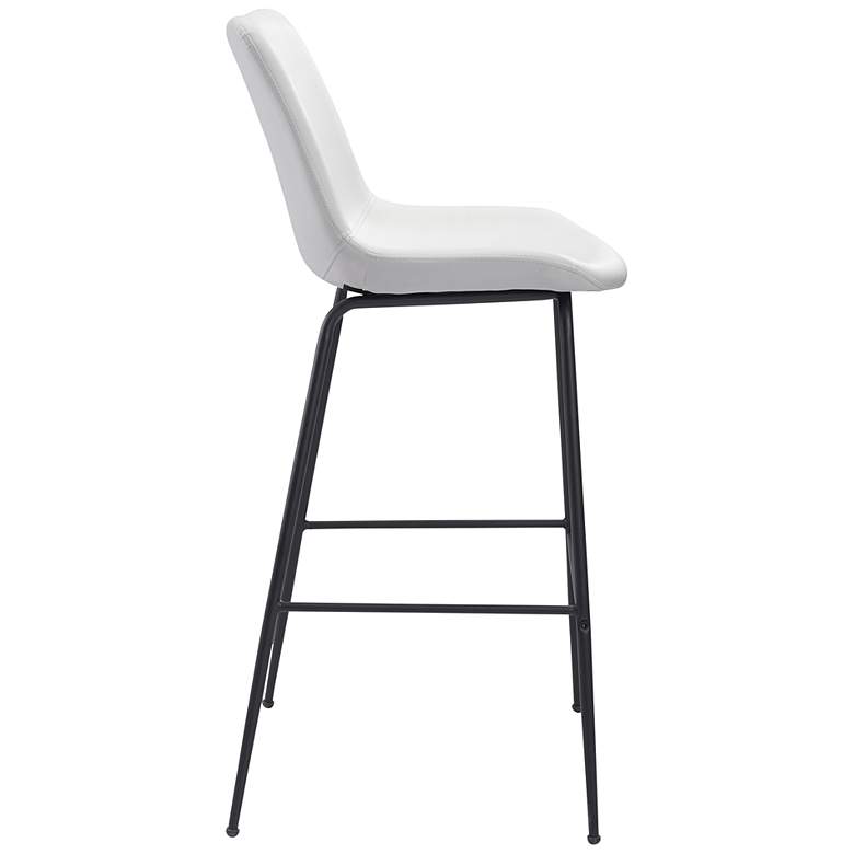 Image 5 22.2Lx20.9Wx43.1H Byron Bar Chair White more views