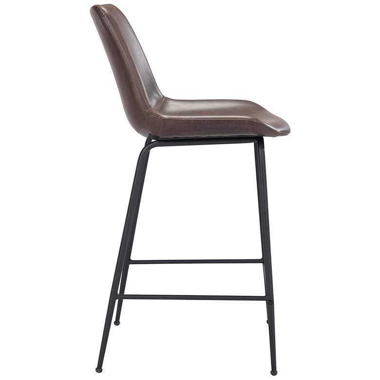 Image 5 22.2x20.1x38.6 Byron Counter Chair Brown more views
