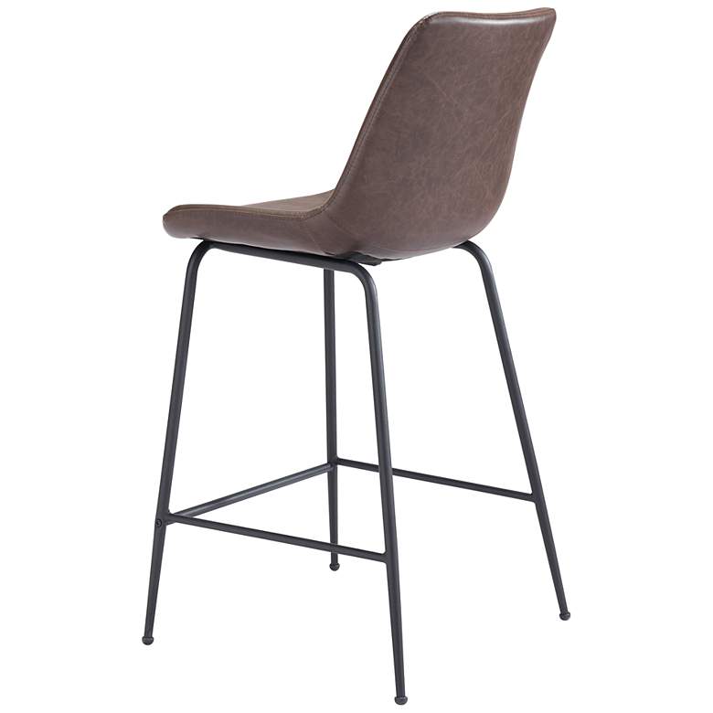 Image 7 22.2x20.1x38.6 Byron Counter Chair Brown more views