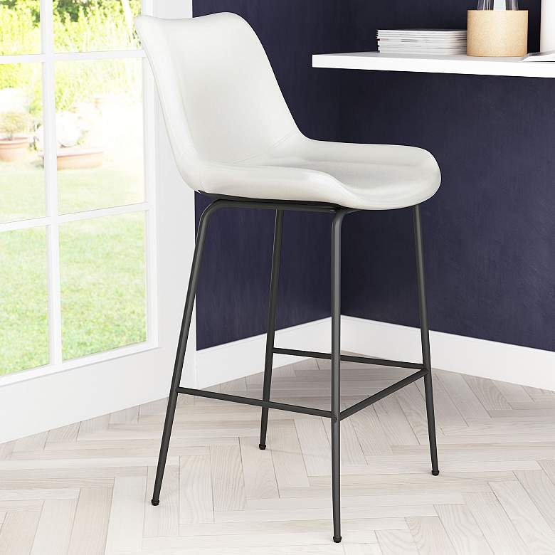 Image 1 22.2x20.1x38.6 Byron Counter Chair White