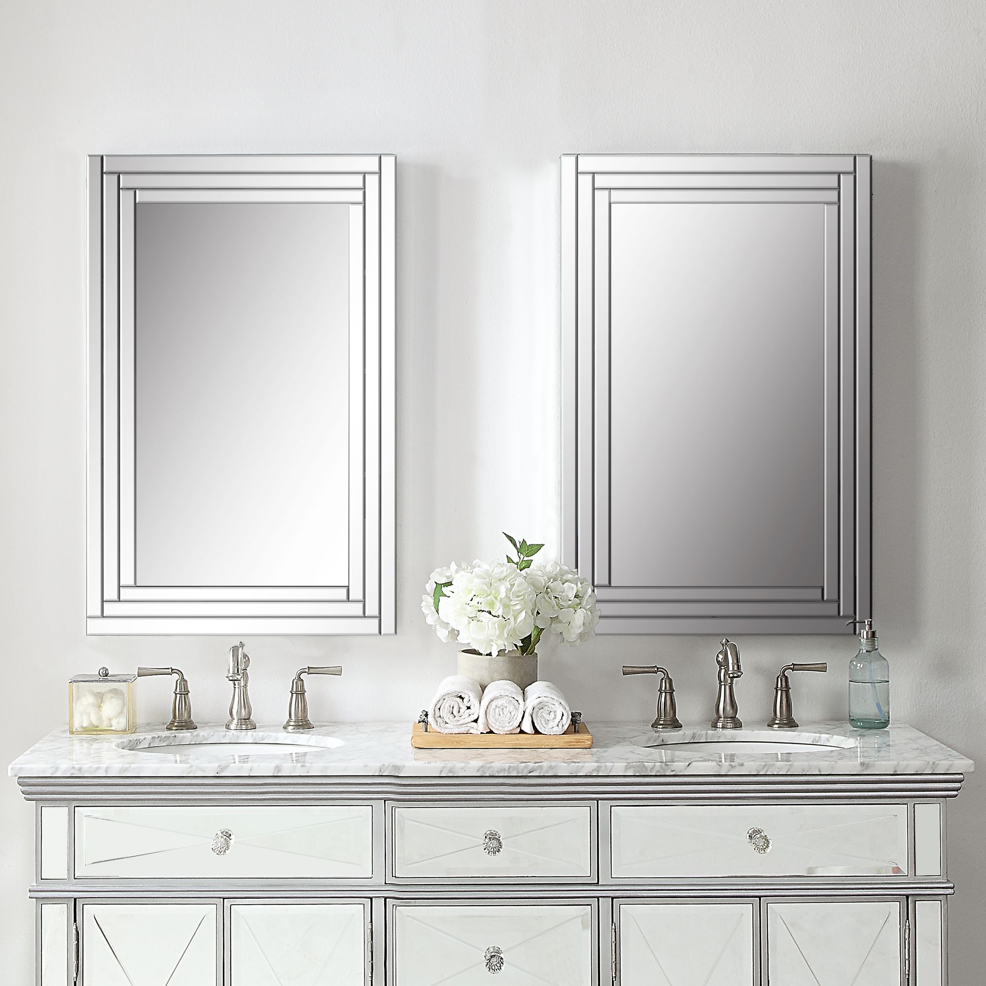 Image 5 22-in x 34-in Frameless Wall Mirror more views