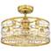 22" Fanimation Klout Satin Brass Fandelier LED Ceiling Fan