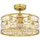 22" Fanimation Klout Satin Brass Fandelier LED Ceiling Fan