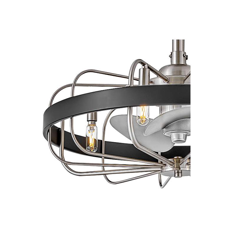 Image 2 22" Hinkley Eli Brushed Nickel LED Fandelier Ceiling Fan with Remote more views