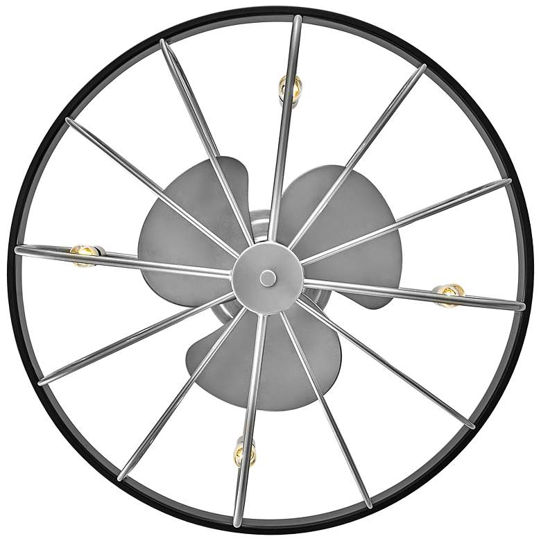 Image 4 22" Hinkley Eli Brushed Nickel LED Fandelier Ceiling Fan with Remote more views