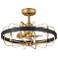 22" Hinkley Eli Heritage Brass LED Fandelier Ceiling Fan with Remote