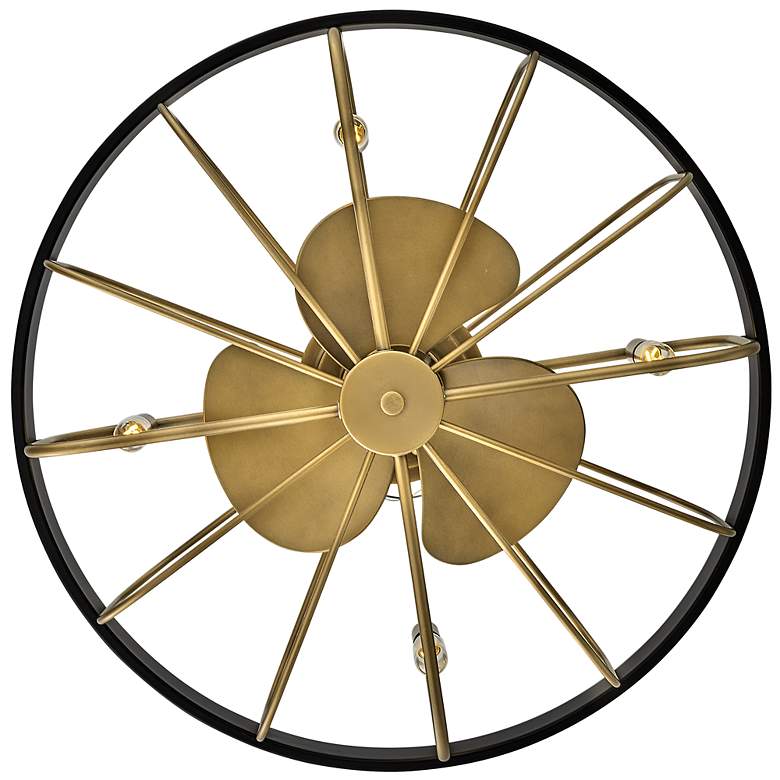 Image 4 22" Hinkley Eli Heritage Brass LED Fandelier Ceiling Fan with Remote more views