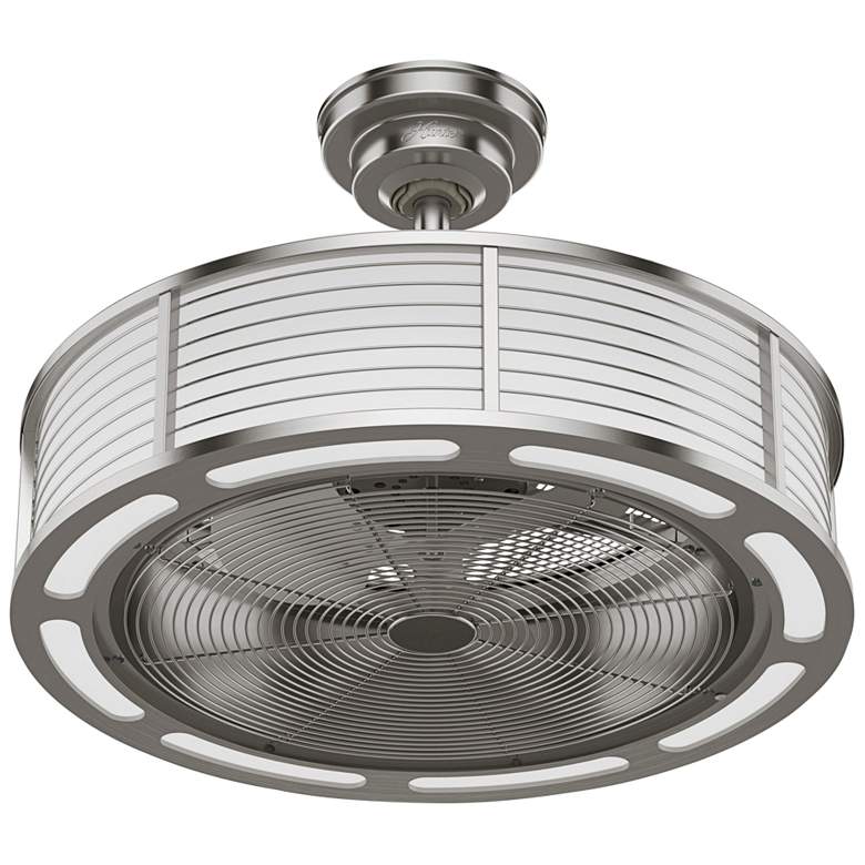 Image 3 22" Hunter Tunley Brushed Nickel LED Ceiling Fan with Wall Control
