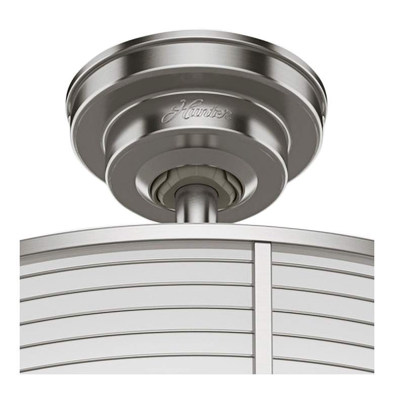 Image 5 22" Hunter Tunley Brushed Nickel LED Ceiling Fan with Wall Control more views