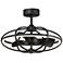 22" Maxim Corona Black CCT LED Fandelier Smart Ceiling Fan
