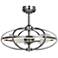 22" Maxim Corona Satin Nickel CCT LED Fandelier Smart Ceiling Fan