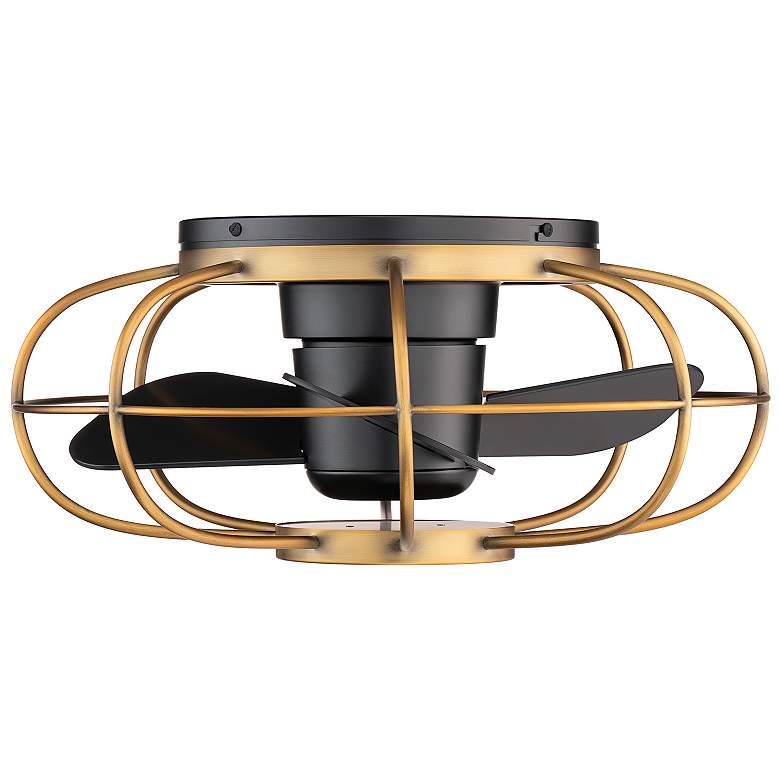 Image 4 22" WAC Aella Aged Brass LED Outdoor Smart Fandelier Ceiling Fan more views