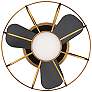 22" WAC Aella Aged Brass LED Outdoor Smart Fandelier Ceiling Fan