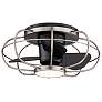 22" WAC Aella Brushed Nickel LED Damp Hugger Smart Caged Ceiling Fan