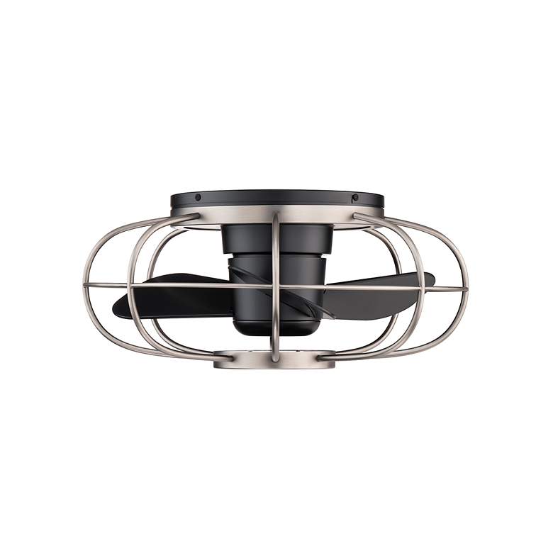 Image 7 22" WAC Aella Brushed Nickel LED Damp Smart Fandelier Ceiling Fan more views
