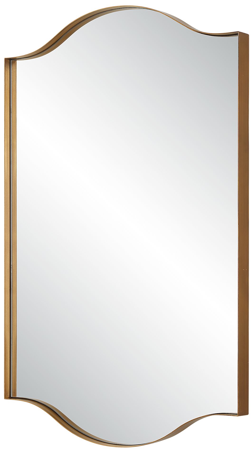 Image 3 22" x 34" Brushed Gold Wall Mirror more views